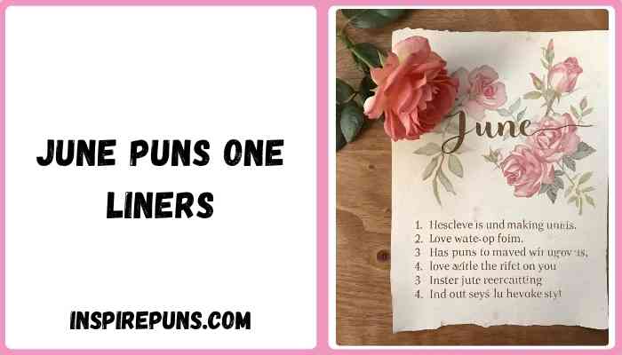 June puns one liners