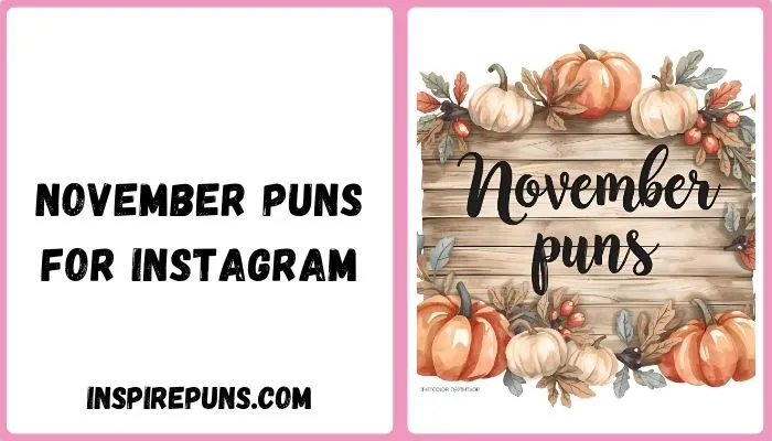November puns for instagram