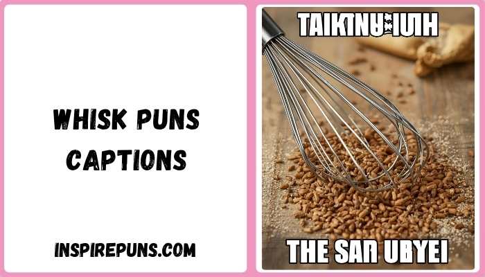 Whisk puns captions