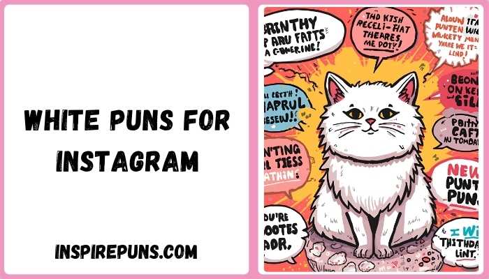White puns for instagram